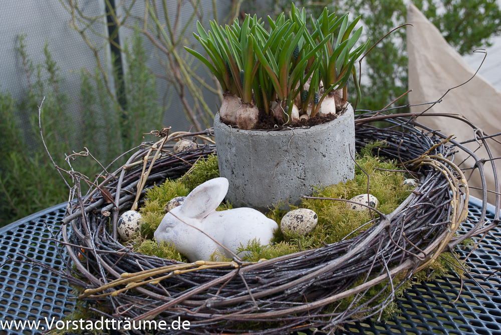 Osternest für drinnen oder draußen